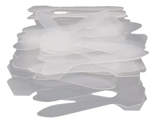50 Cucharas Espátula Cosmética Desechable Plástico