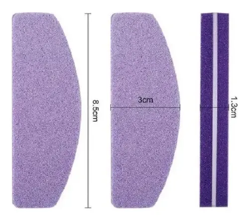 3 Mini Lima Sponge 100/180 Uñas Esculpidas Manicuria Luna