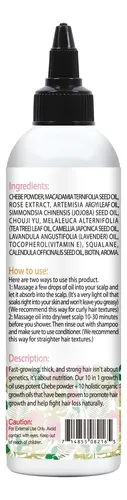 Aceite Capilar Wozutunt Chebe & Rose Extract Para El Crecimi