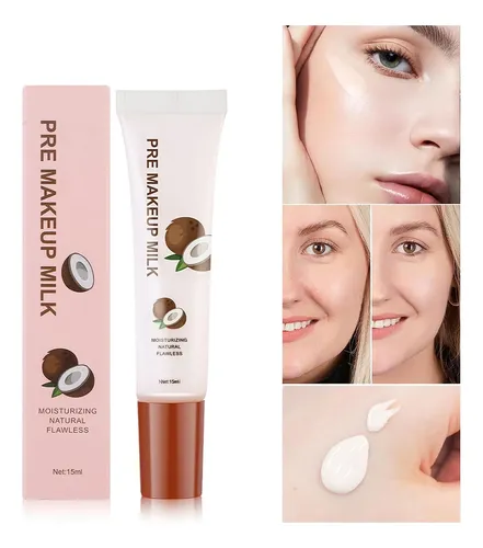 Prebase Facial Hidratante Con Leche De Coco Antes Del Maquil