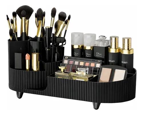 Organizador De Maquillaje Compartimiento Giratorio 360°