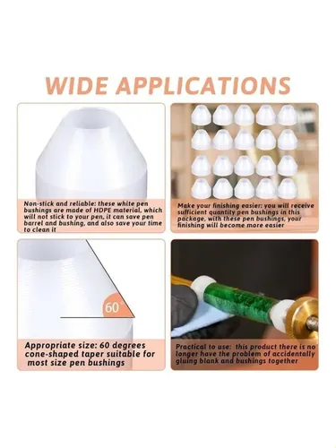 20 Casquillos Para Bolígrafos Antiadherentes Duraderos Para  Non-stick Pen Bushings
