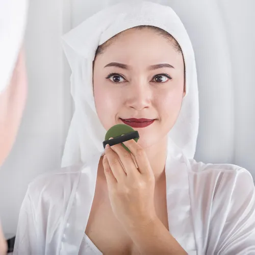 Base De Maquillaje En Polvo Seco Y Húmedo Con Mezcla De Corr
