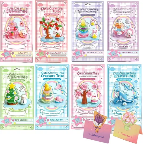 Kit De 8 Stickers De Cristales 3d En Capas For Qb07pf30