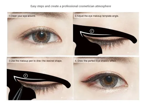 Plantilla Profesional Para Delinear Ojos Negra Multifunción