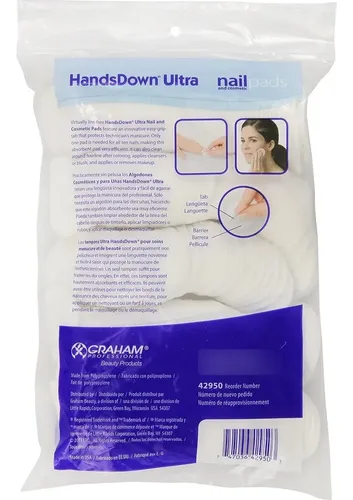 Discos Y Toallitas Graham Hands Down Ultra Para Uñas Y