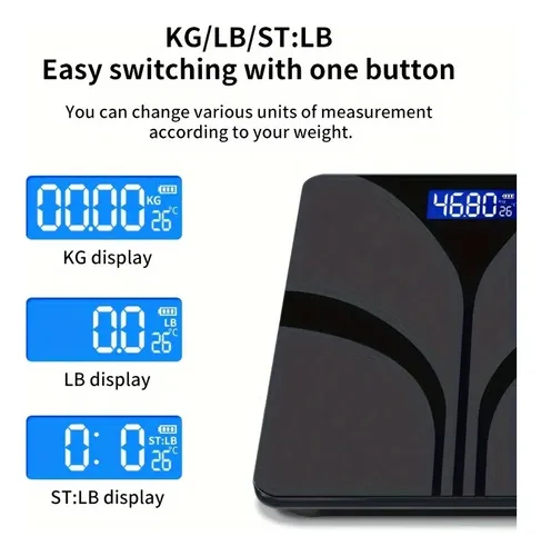 Báscula Digital Inteligente Grasa Corporal Salud Weighing Scale