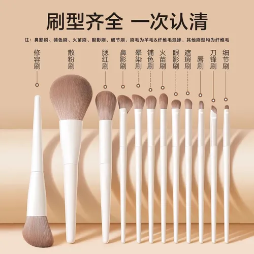 Set Grande De Brochas Para Ojos Delineado Y Contorno