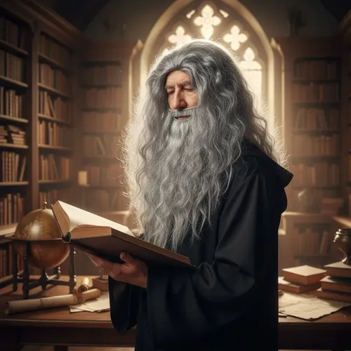 Peluca Barba Brujo Dumbledore Harry Potter Disfraz Cosplay