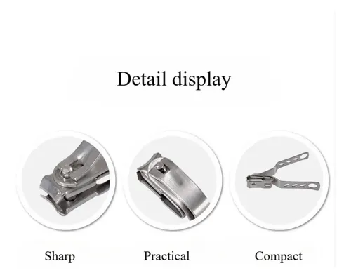 Cortauñas De Acero Inoxidable, Giratorio 360° Y Portátil Stainless Steel Nail Clipper