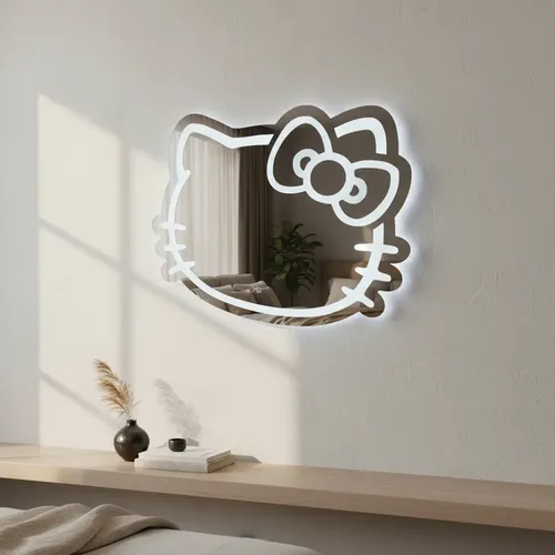 Espejo Trikceri Kitty Led Touch Luz Fría 60×40 Cm