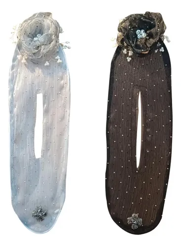 Accesorios Para Moño De Cabello, Flores De Seda