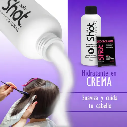 Zzhpolvo Decolorante 50g + Peroxido 135g 10/20/30/40 Kolor S