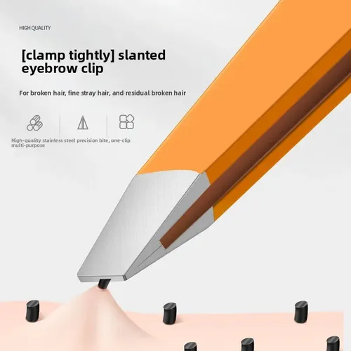 Pinzas Inclinadas De Acero Inoxidable Para Cejas Y Barba, 3