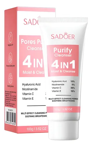 Sadoer 4 En 1 Limpiadora 100 Ml Ácido Hialurónico