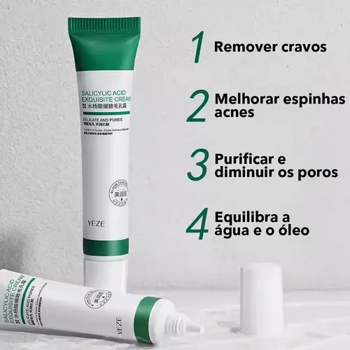 Crema De Ácido Salicílico Aa X Z Para Remoción De Poros Acné