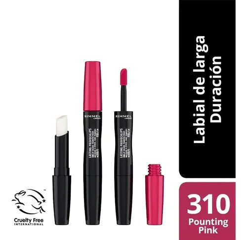 Rimmel Labial Líquido Lasting Provocalips Acabado Liso Color 310 Pouting Pink