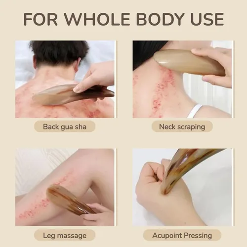 Herramienta De Masaje Gua Sha Viohead Con Cuerno De Buey De