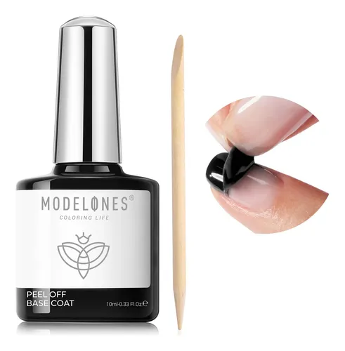 Base En Gel Modelones, 10 Ml, Despegable Y De Secado Rápido