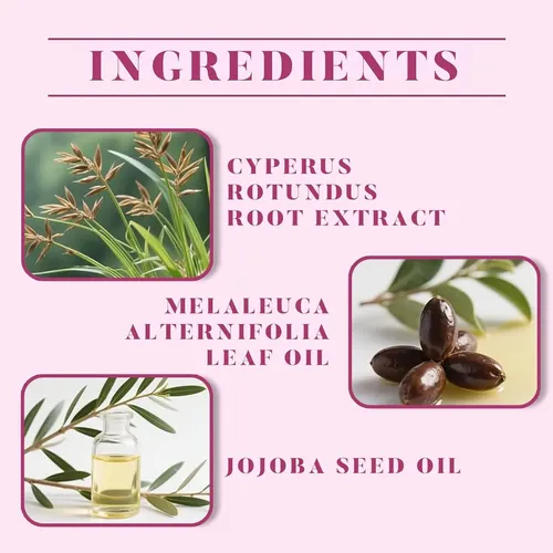 Esencia Depilatoria Con Aceite De Cyperus  Fórmula De Menta
