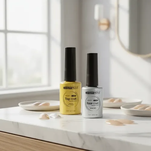 Base Coat Y Top Coat Cherimoya Esmalte Semipermanent Clasica