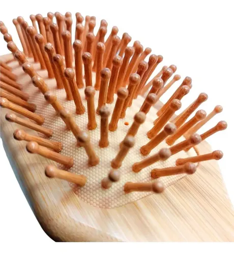 / Cepillo Madera Bambú Natural Ecológico Peine Cabello ./