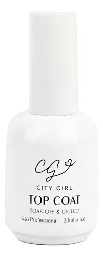 Top Coat City Girl 30ml Semipermanente Uv Profesional