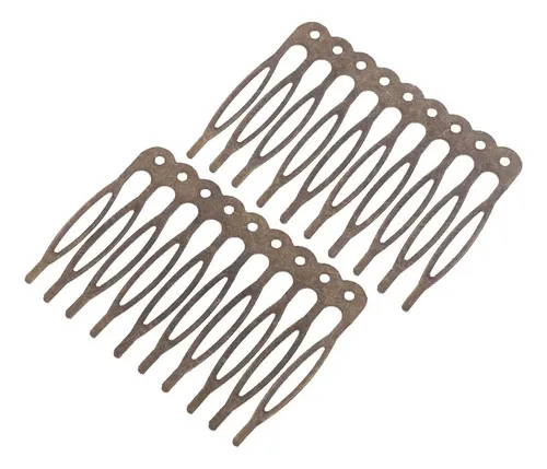. 2x 10 Unids 5/10 Metal Alloy Hair Clip Craft Accessories