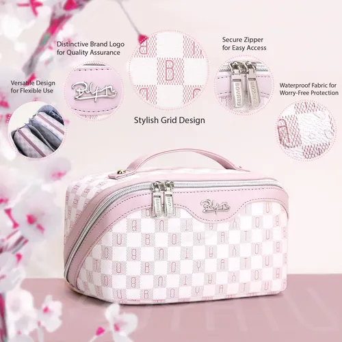 Neceser Organizador De Maquillaje Boyatu 3 Unidades Rosa