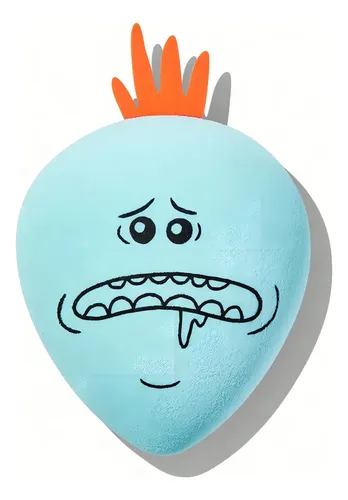 Esponja de Maquillaje Sheglam MR. MEESEEKS Rick y Morty Mediana, Color Celeste
