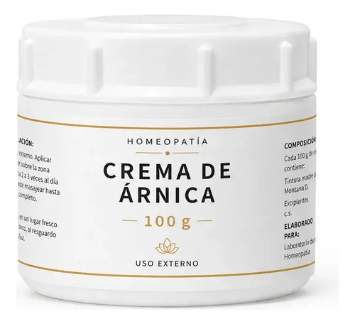 Crema De Arnica Tintura Madre X 100 G Preparación Magistral