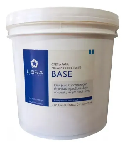 Libra Crema Base Para Masajes Corporales X 4,9 Kg