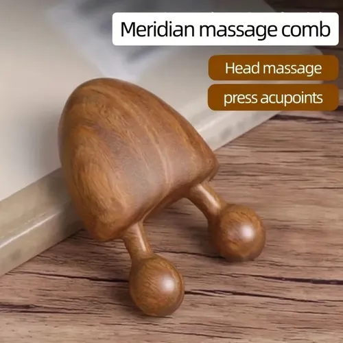 Masajeador Nasal Con Forma De Caracol De Madera De Sándalo,