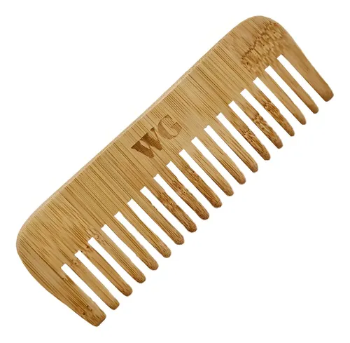 Peine Cabello Biodegradable De Bambú Alaska – Whole Green Color Marrón
