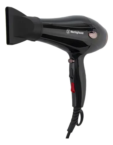 Secador De Pelo 2000w Westinghouse 3 Temperaturas Negro