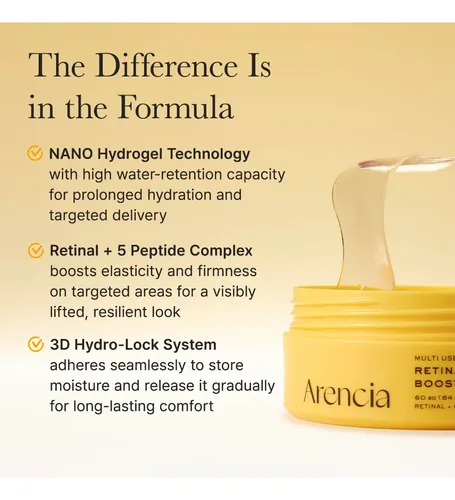 Arencia Parches Ojos Retinal Péptidos Pdrn Antiedad 60un