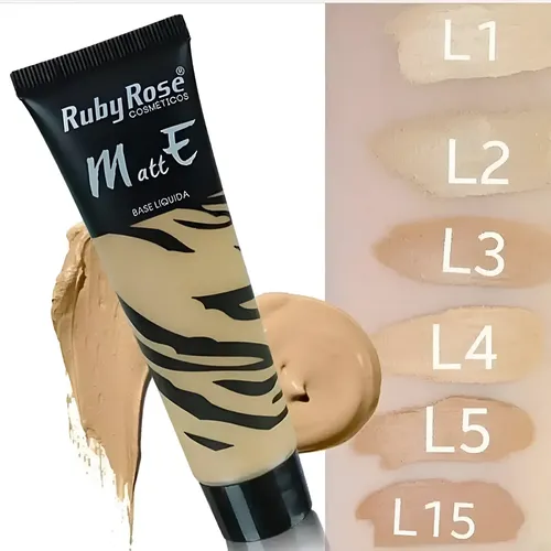 Base Ruby Rose Matte Alta Cobertura