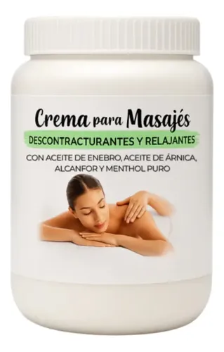 Crema Descontracturante 1 Kg Enebro, Arnica Y Otros Gba