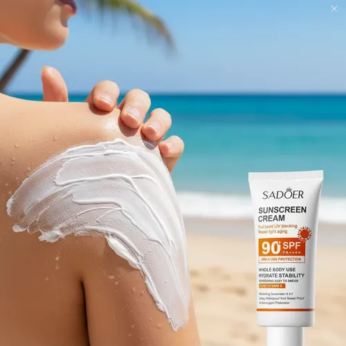 Protector Solar Sadoer Fps 90+ Crema Corporal Aloe Vit E