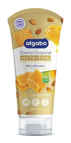 Crema Corporal Miel Y Almendras 200ml Algabo