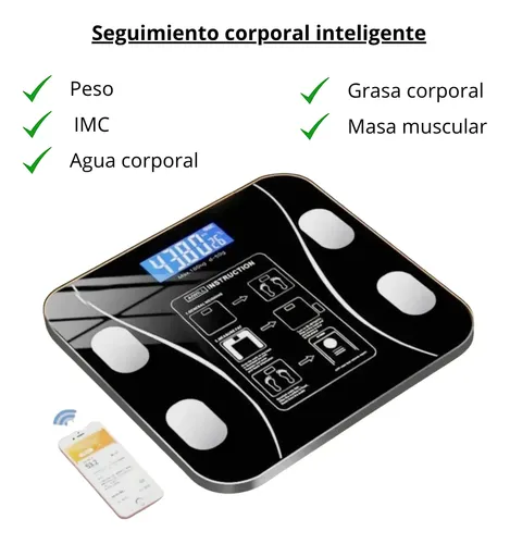 Balanza Inteligente Digital Bluetooth 180kg Grasa Corporal