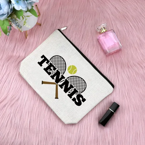 Bolsa De Maquillaje Sfodiary Para Amantes Del Tenis, Regalo