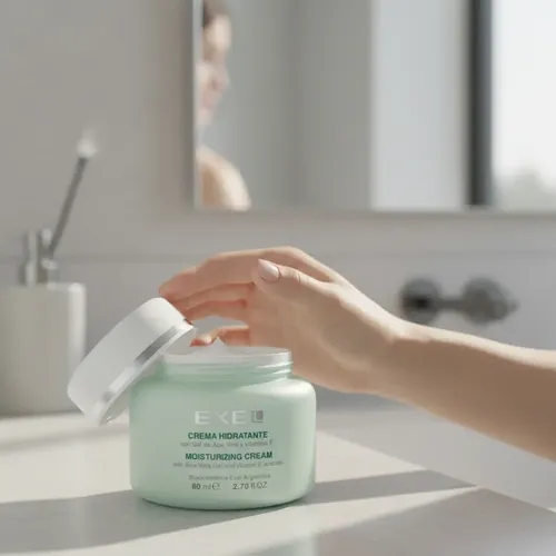 Crema Hidratante Antiage Exel Áloe Vera Y Vitamina E 80 Ml