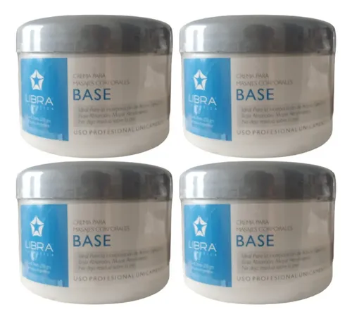 4 Crema Base Para Masajes 250gr. – Libra Cosmetica Fragancia Suave