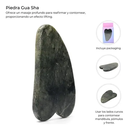 Piedra Gua Sha Masajeador Natural Facial Corporal X1