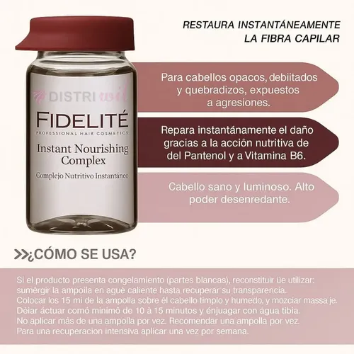 Caja Ampollas Complejo Nutritivo X12 Unidades Hydronutritivo