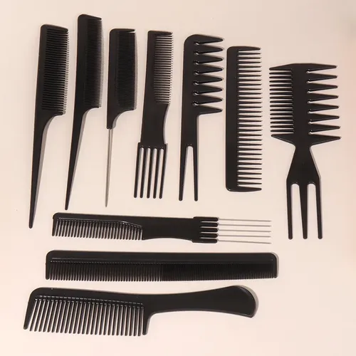 Set 10 Peines Profesionales For Peluquería Y Estilismo