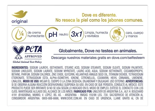 Jabon en Barra DOVE Individual 90 g