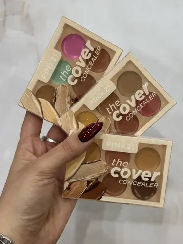 Paleta Corrector De Ojeras Pink 21 The Cover 6 Tonos