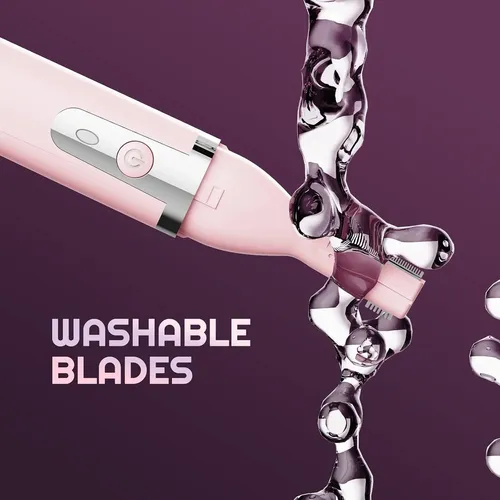 Recortadora Eléctrica Cejas Recargable Rosa Painless